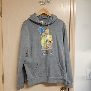 Old Navy Gray Hoodie with The Simpsons Graphic